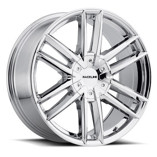 18x8 Raceline 158C Impulse Chrome Wheel 5x110/5x4.5 (+35mm)