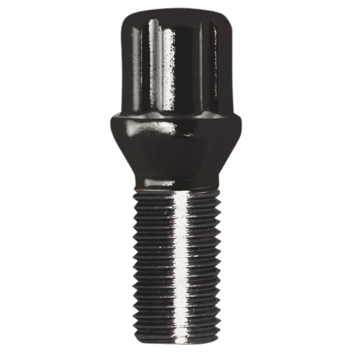 SPLINE LUG BOLT 14-1.50 27MM BLK BULK