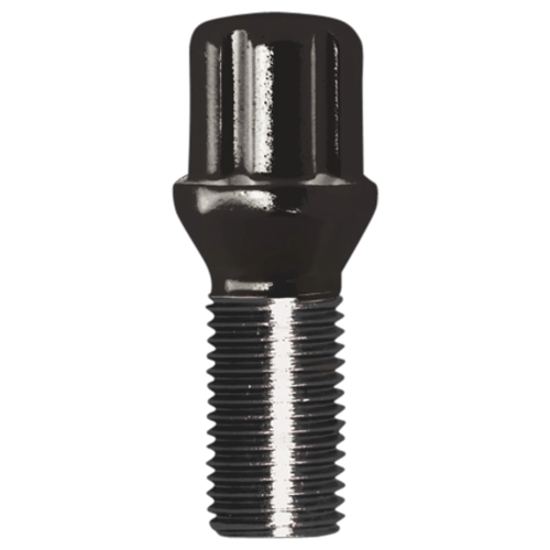 SPLINE LUG BOLT 14-1.25 27MM BLK BULK
