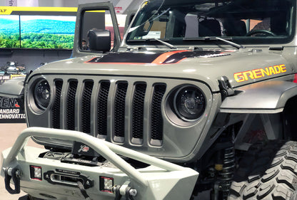 Oracle Oculus Bi-LED Projector Headlights for Jeep JL/Gladiator JT - Matte Blk - 5500K