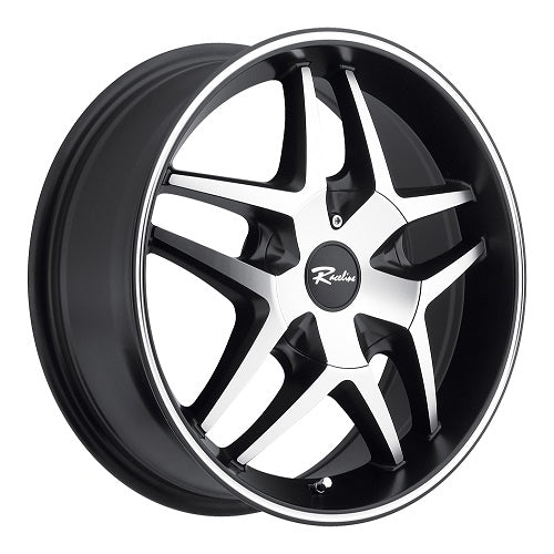 16x7 Raceline 192M Montage Black/Machined Wheel 5x105/5x115 (+40mm)