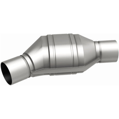 MagnaFlow Universal Catalytic Converter 2.25in Inlet/Outlet Angled Offset/Center Calif OBDII