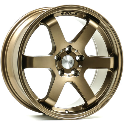 18x8.5 Axe ZX6 Bronze Wheels Blank (40mm) Set of 4