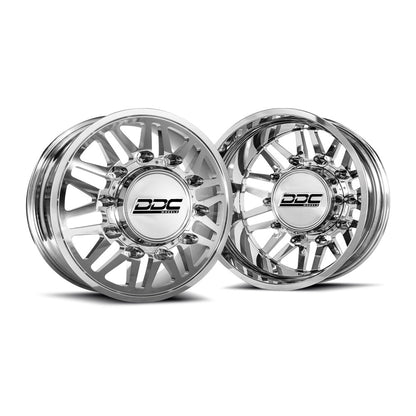 22x8.25 DDC Aftermath 11-UP GM DUALLY Wheels 8x210 Set of 6