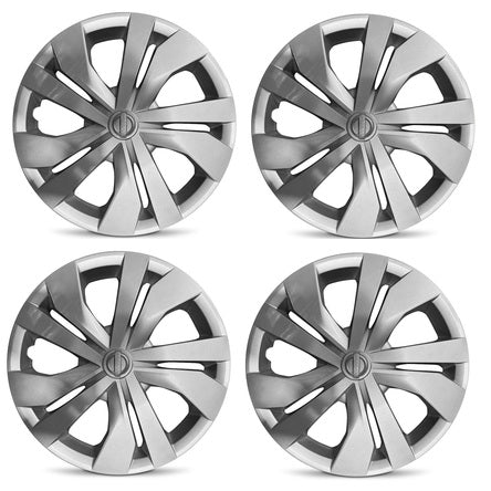 15x2 Road Roady RRW-53101 Silver Plastic Covercaps Set of 4