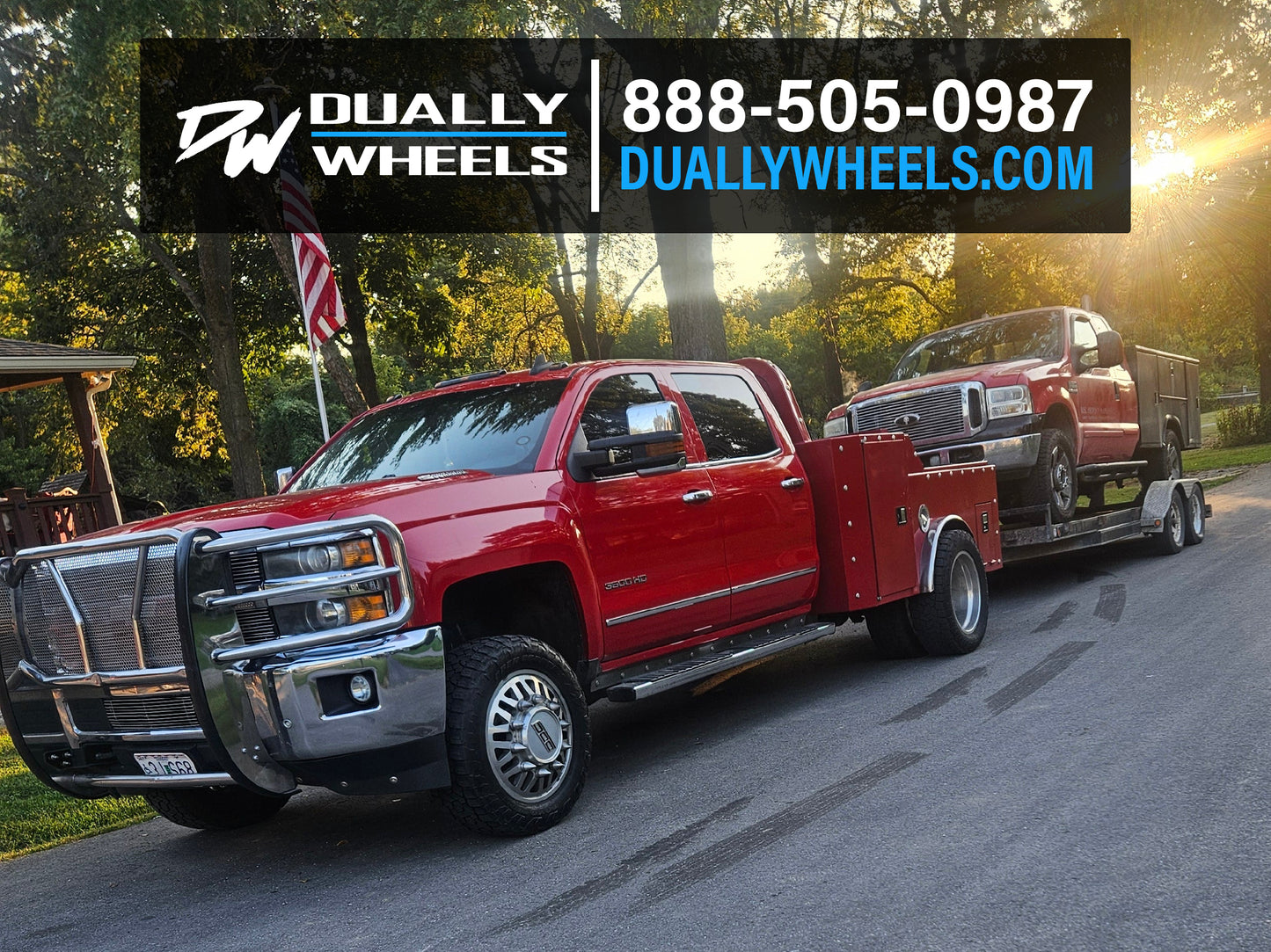 20x8.25 DDC Aftermath FORD/DODGE DUALLY Wheels 10x225 Set of 6