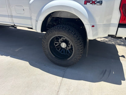 20x8.25 DDC Aftermath Black 11-UP GM DUALLY Wheels 8x210 Set of 6