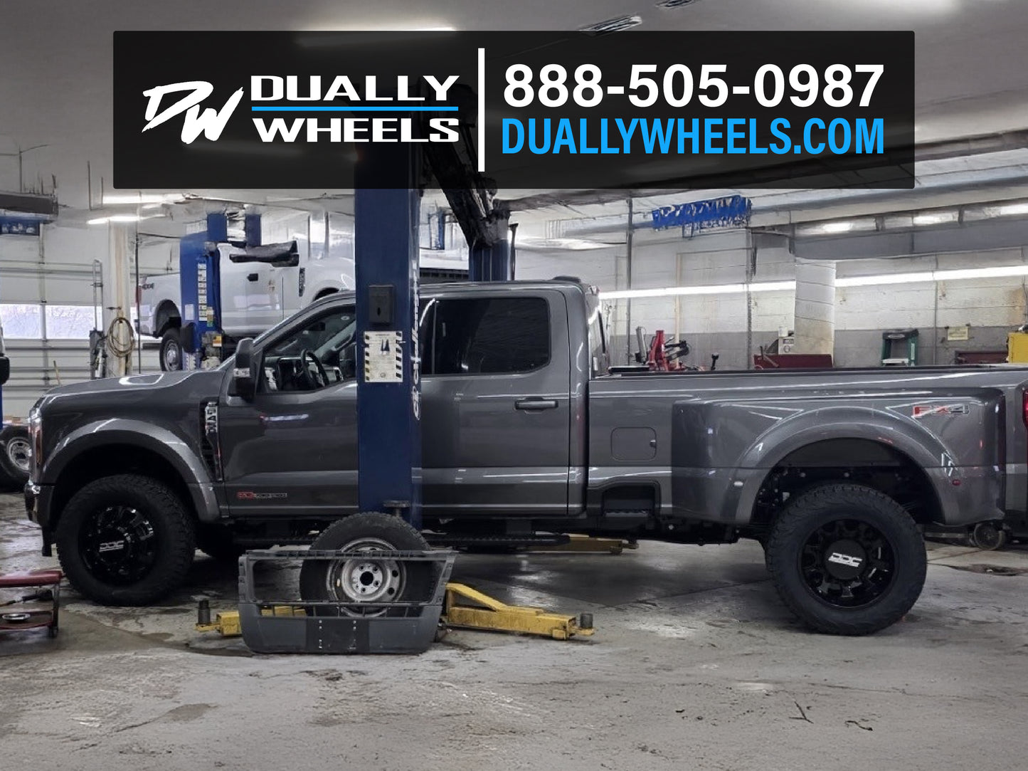 20x7.75 DDC The Shield Gloss Black FORD/DODGE DUALLY Wheels 10x225 Set of 6