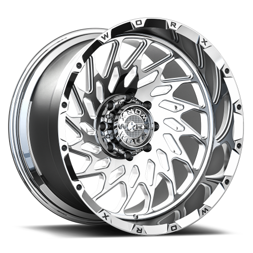 24x14 Worx Forged WF820P High Luster Full Polished Wheel 8x170 (-76mm)