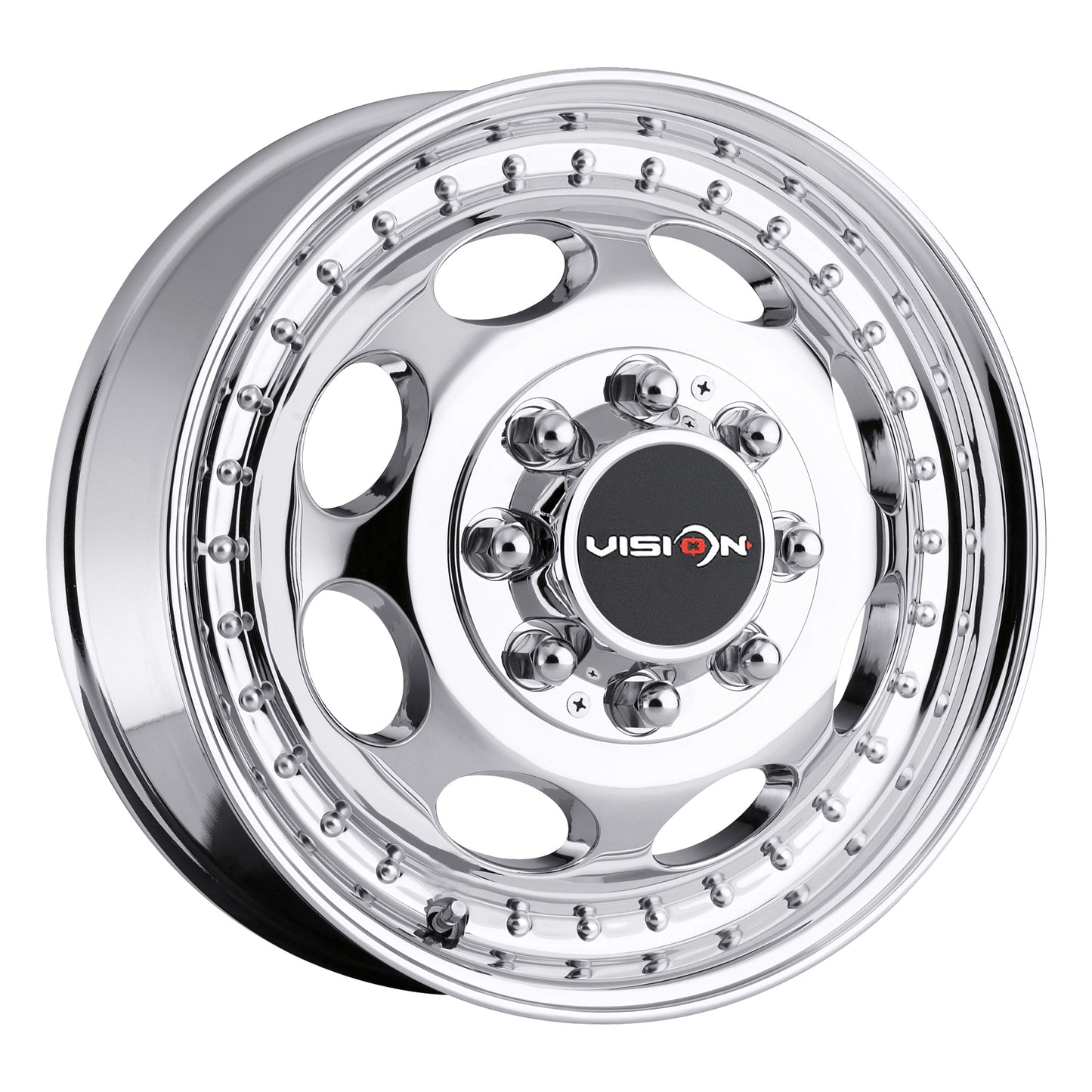 19.5x6.75 Vision 181 Hauler Dually Front Chrome Wheel 8x6.5 (102mm)