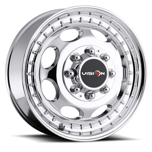 19.5x6.75 Vision 181Z Hauler Dually Front Chrome Wheel 8x6.5 (102mm)