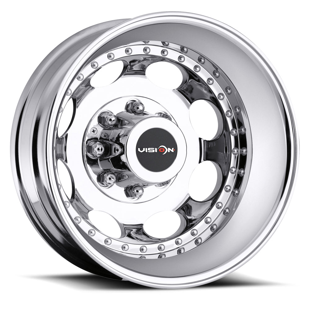 19.5x6.75 Vision 181H Hauler Duallie Chrome Rear Wheel 8x210 (-143mm)