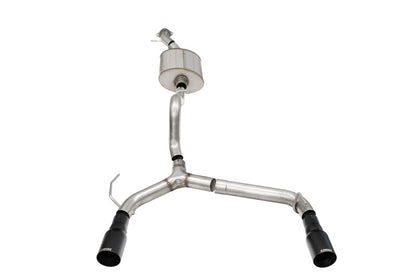 Corsa 21-25 Ford Bronco 2.7L 2-Door 2.75in Cat-Back Dual Rear Exhaust w/ 4in Straight-Cut Black Tips
