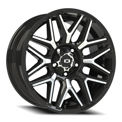 22x10 Vision 305 Rekluse Gloss Black Machined Face Wheel 5x5.5 (-19mm)