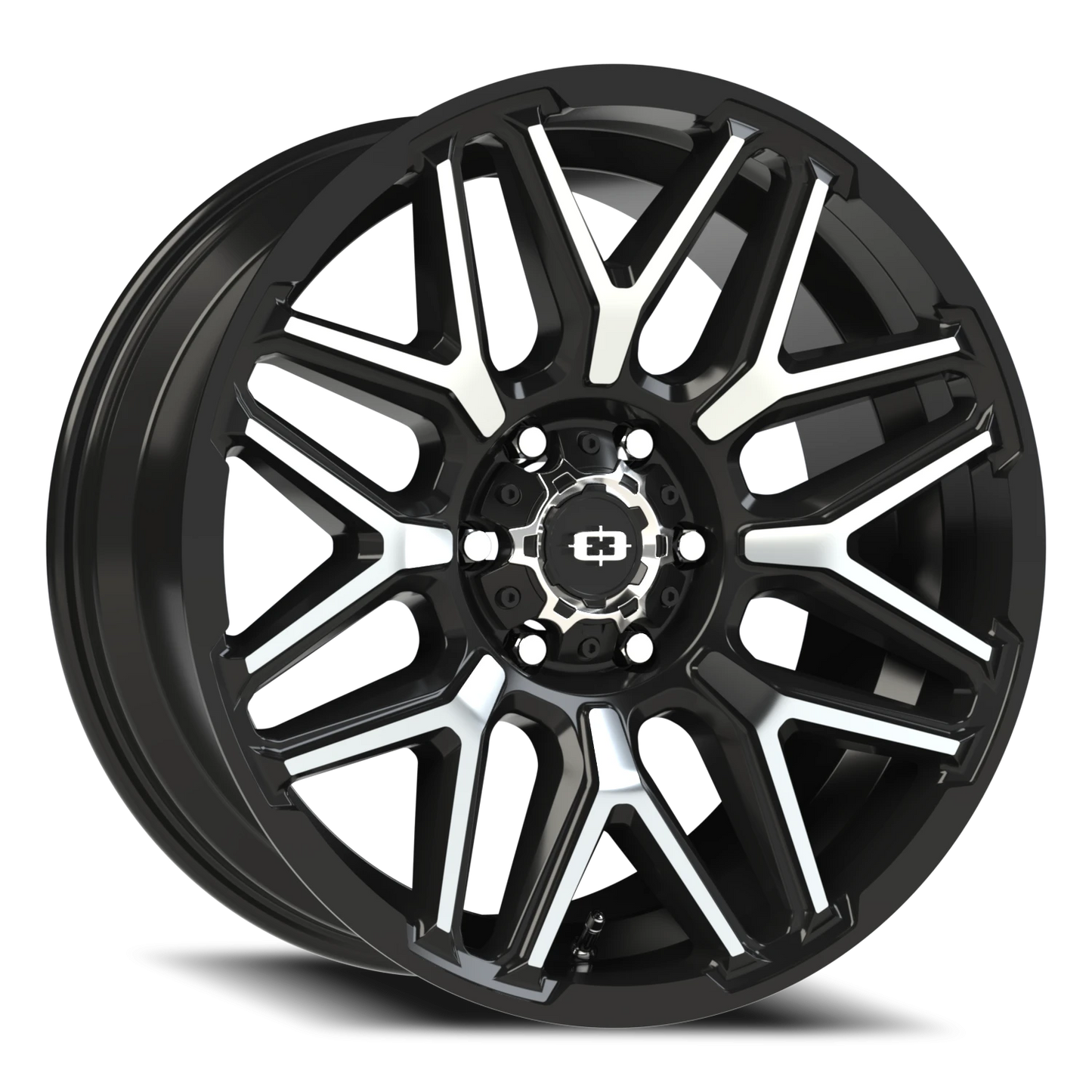 22x10 Vision 305 Rekluse Gloss Black Machined Face Wheel 6x5.5 (-19mm)
