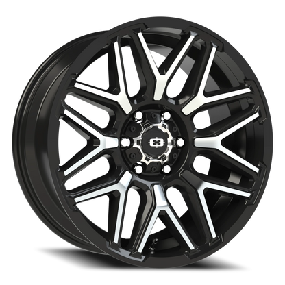 22x10 Vision 305 Rekluse Gloss Black Machined Face Wheel 6x5.5 (-19mm)