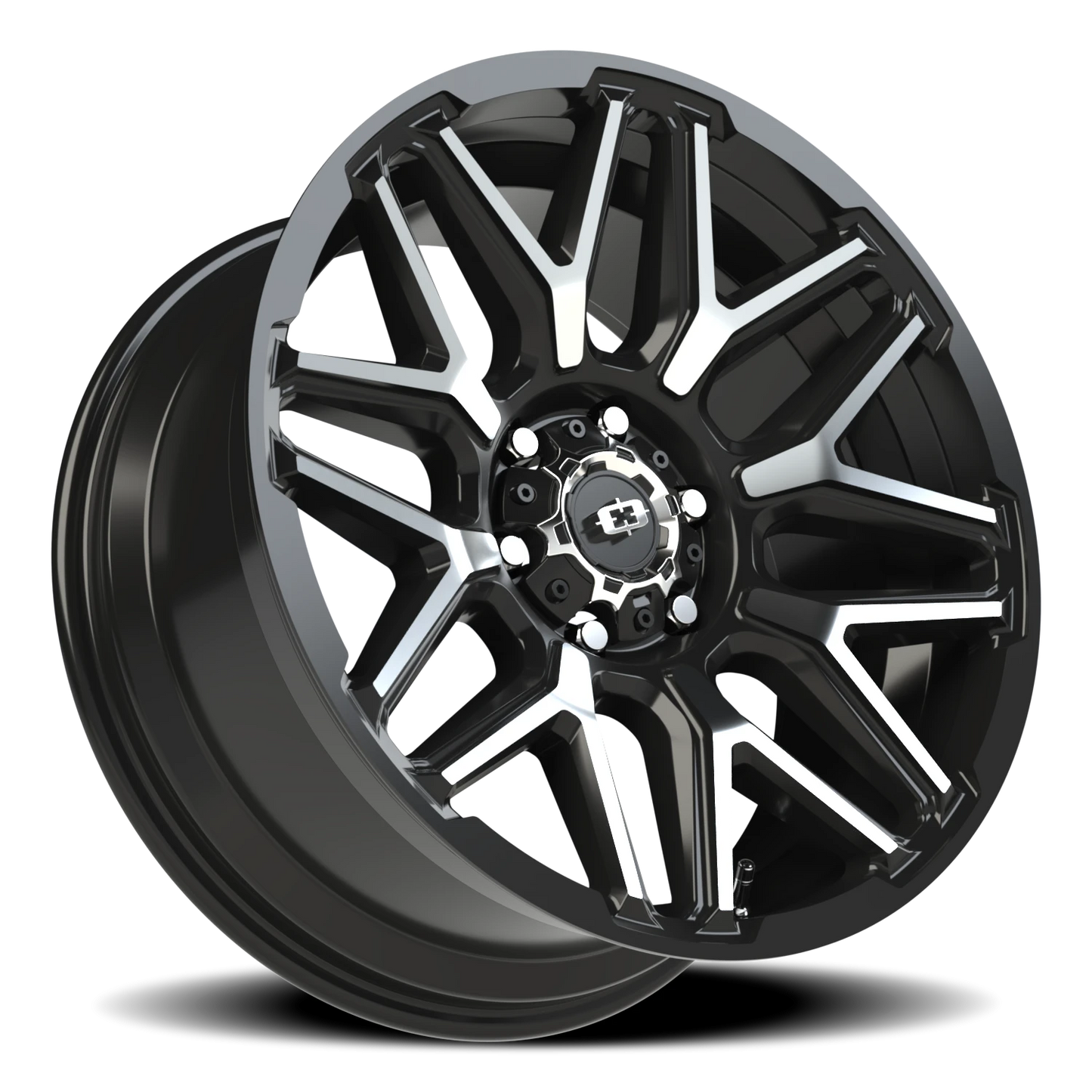 22x10 Vision 305 Rekluse Gloss Black Machined Face Wheel 6x5.5 (-19mm)