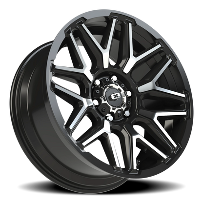 22x10 Vision 305 Rekluse Gloss Black Machined Face Wheel 6x5.5 (-19mm)