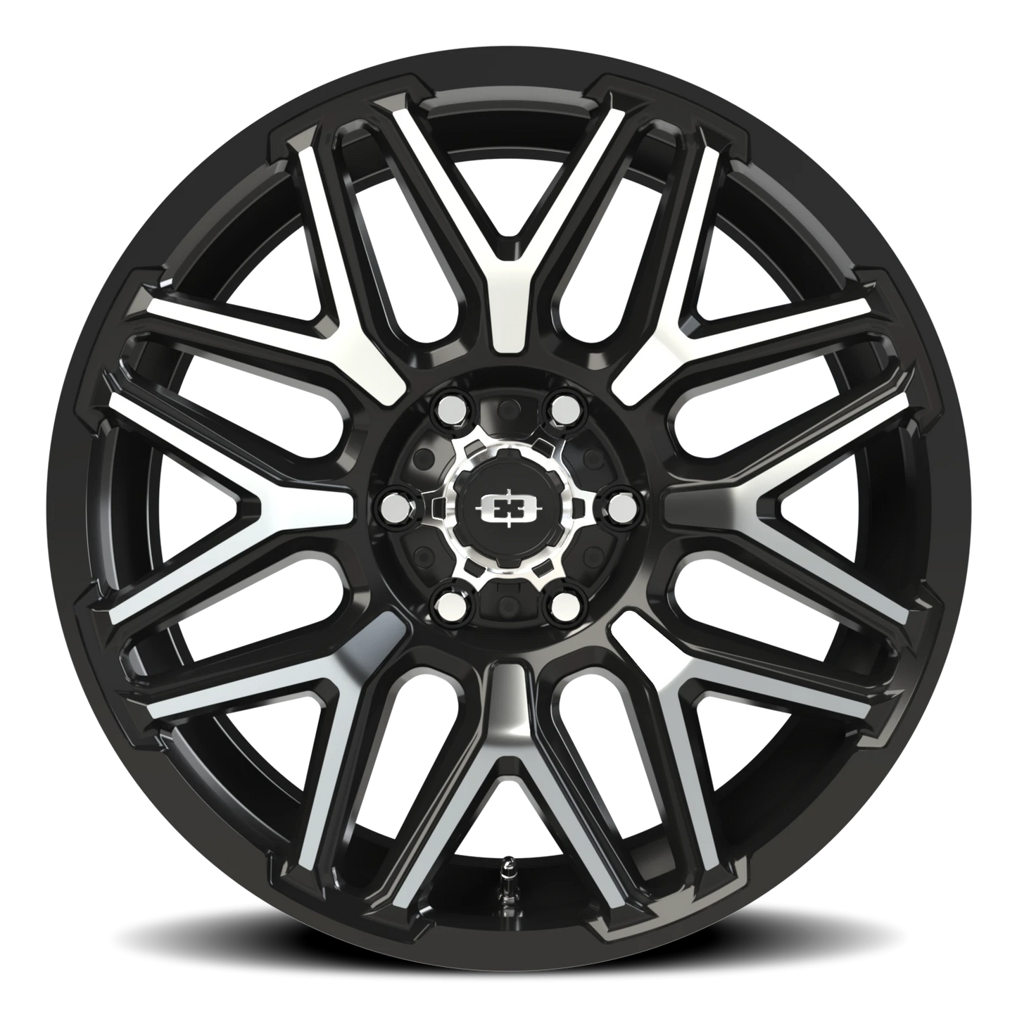 22x10 Vision 305 Rekluse Gloss Black Machined Face Wheel 6x135 (-19mm)