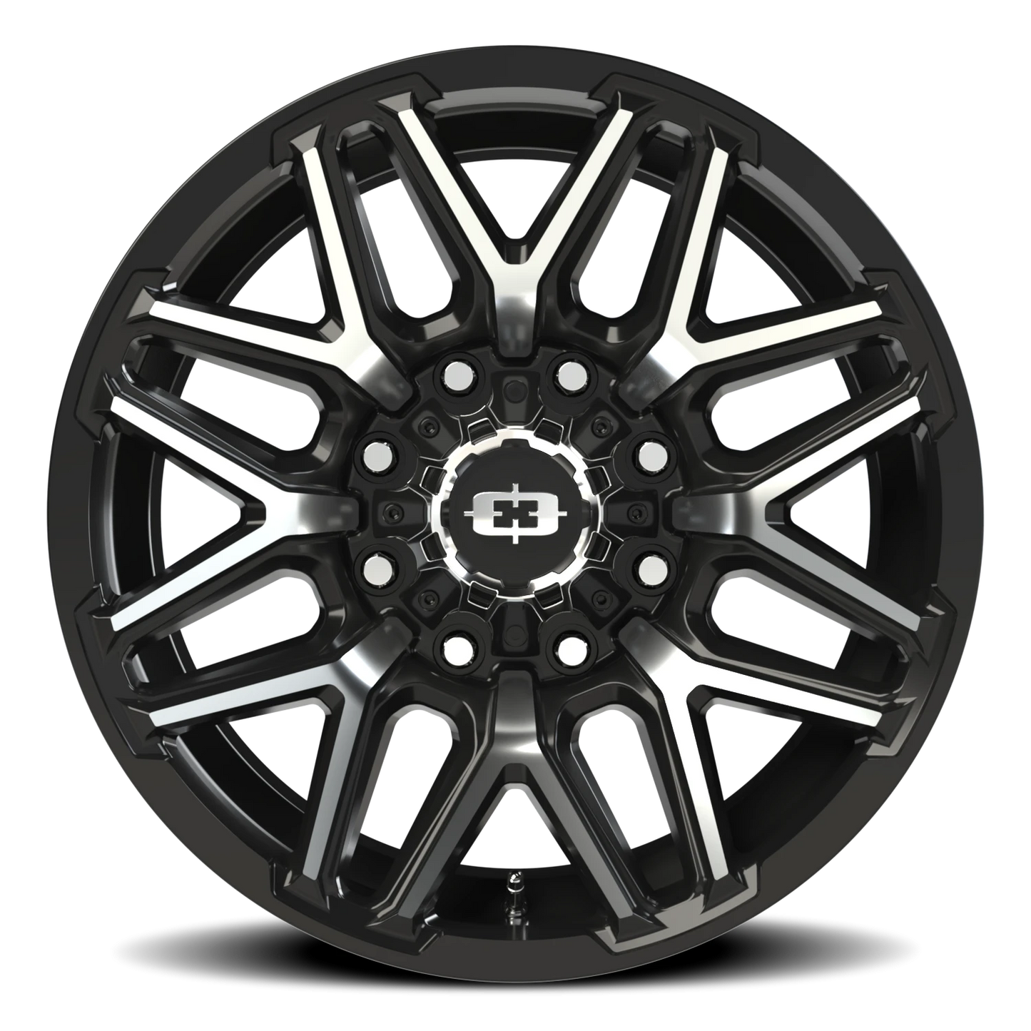 22x10 Vision 305 Rekluse Gloss Black Machined Face Wheel 8x170 (-19mm)