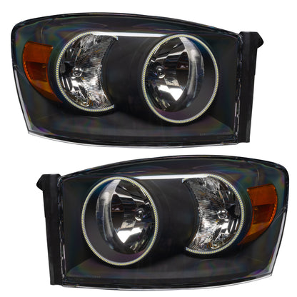 Oracle 07-08 Dodge Ram SMD HL - Black - ColorSHIFT w/ Simple Controller