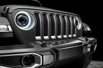 Oracle Oculus Bi-LED Projector Headlights for Jeep JL/Gladiator JT Satin Silver 5500K