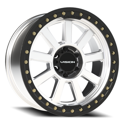 20x9 Vision 350BL Ojos Machined BEADLOCK Wheel 6x5.5 (-14mm)