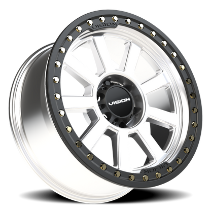 20x9 Vision 350BL Ojos Machined BEADLOCK Wheel 6x5.5 (-14mm)