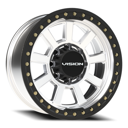 20x9 Vision 350BL Ojos Machined BEADLOCK Wheel 8x6.5 (10mm)