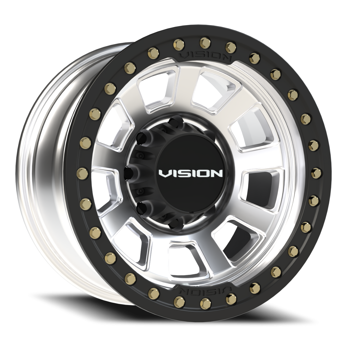 17x9 Vision 350BL Ojos Machined BEADLOCK Wheel 8x6.5 (-40mm)