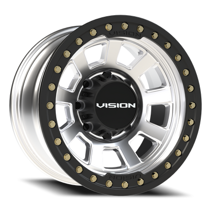 17x9 Vision 350BL Ojos Machined BEADLOCK Wheel 8x6.5 (-40mm)
