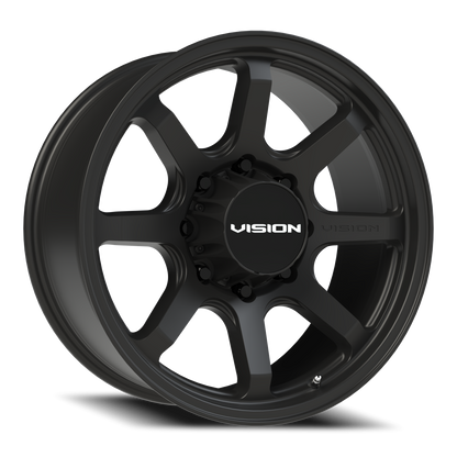 20x9 Vision 351 Flow Satin Black Wheel 8x6.5 (12mm)