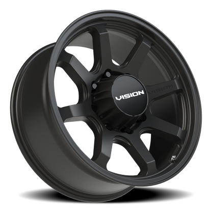 20x9 Vision 351 Flow Satin Black Wheel 8x180 (12mm)