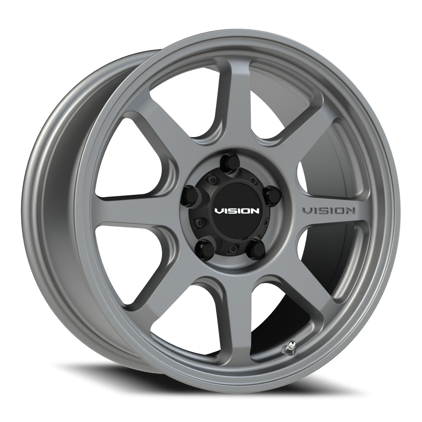 17x8.5 Vision 351 Flow Satin Grey Wheel 5x5 (10mm)