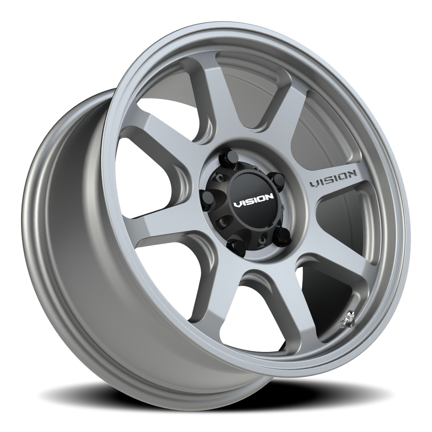17x8.5 Vision 351 Flow Satin Grey Wheel 5x5 (10mm)