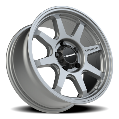 17x8.5 Vision 351 Flow Satin Grey Wheel 5x5 (10mm)