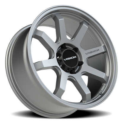 20x9 Vision 351 Flow Satin Grey Wheel 6x5.5 (10mm)