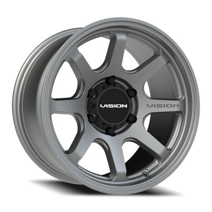 17x8.5 Vision 351 Flow Satin Grey Wheel 6x135 (10mm)