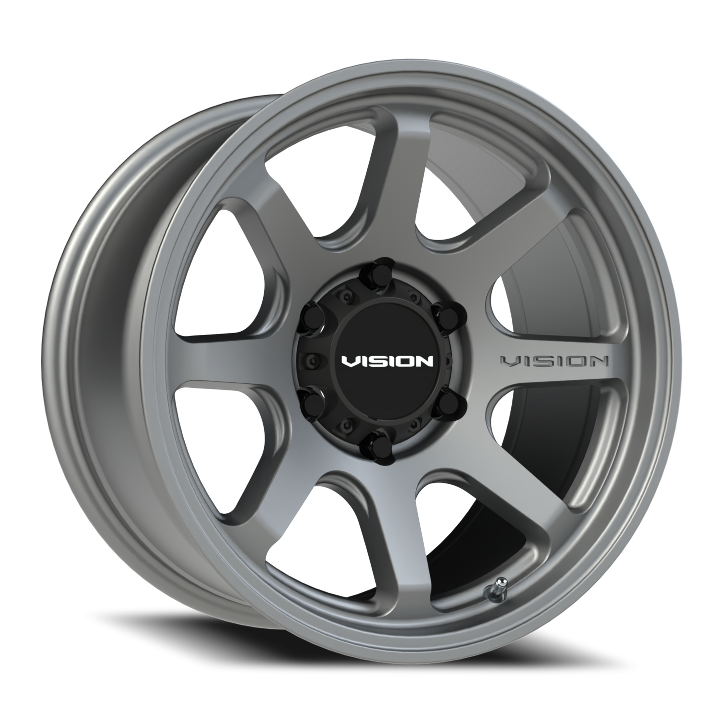 17x8.5 Vision 351 Flow Satin Grey Wheel 6x5.5 (-10mm)