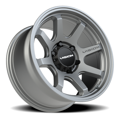 17x8.5 Vision 351 Flow Satin Grey Wheel 6x5.5 (-10mm)