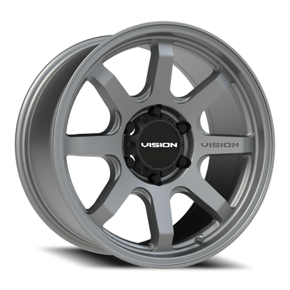 18x9 Vision 351 Flow Satin Grey Wheel 6x5.5 (18mm)