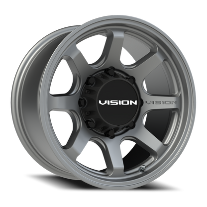 17x8.5 Vision 351 Flow Satin Grey Wheel 8x6.5 (18mm)