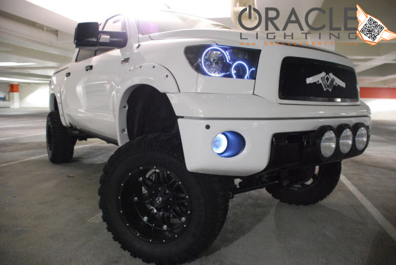 Oracle 07-11 Toyota Tundra Pre-Assembled Headlights - Black Housing - w/ BC1 Controller