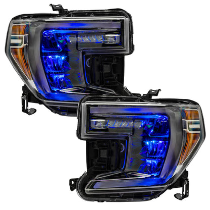 Oracle 19-21 Silverado/Sierra 1500 RGB Demon Eye Headlight Kit - w/o Controller