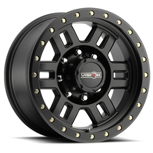 18x9 Vision Off-Road 398 Manx Matte Black Wheel 8x6.5 (-12mm)