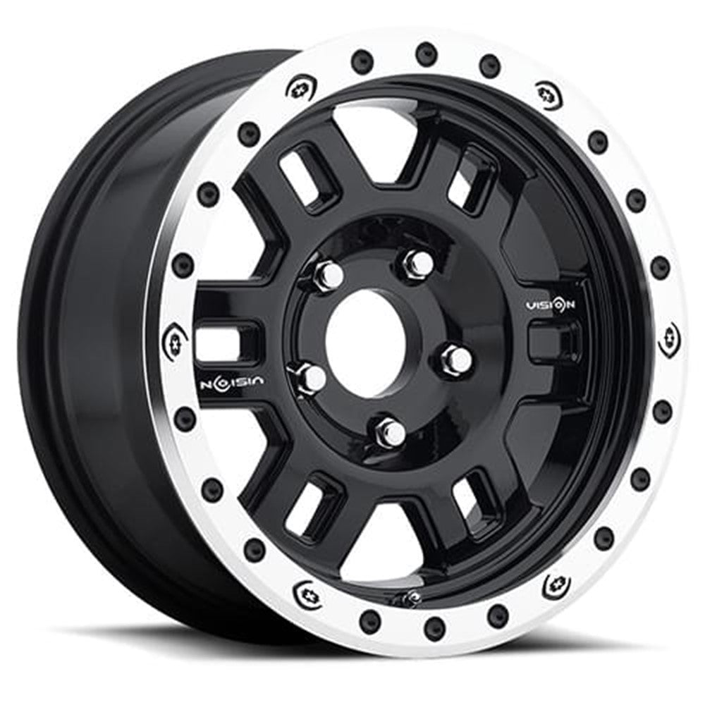 16x7 Vision Off-Road 398 Manx Competition Black Mach Wheel 5x4.5 (0mm)