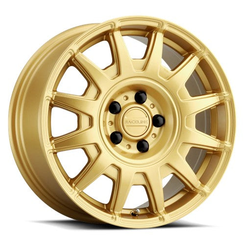 17x8 Raceline 401GD Aero Gloss Gold Wheel 5x4.5 (40mm)
