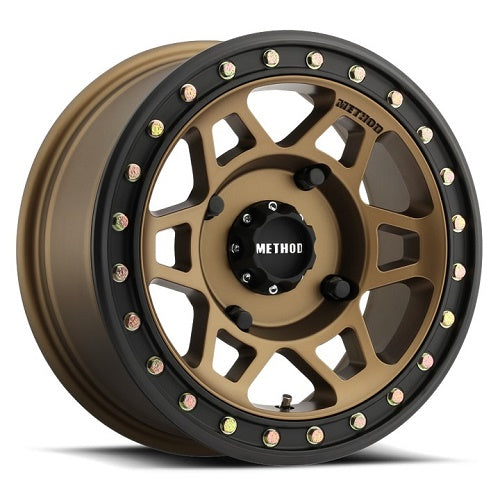 15x7 Method MR405 UTV BEADLOCK Bronze W/Black Ring Wheel 4x137 (38mm)