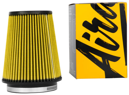 Airaid Universal Air Filter - Cone 5in Flange x 6-1/2in B x 4-3/4in T x 7-9/16in H - Synthaflow