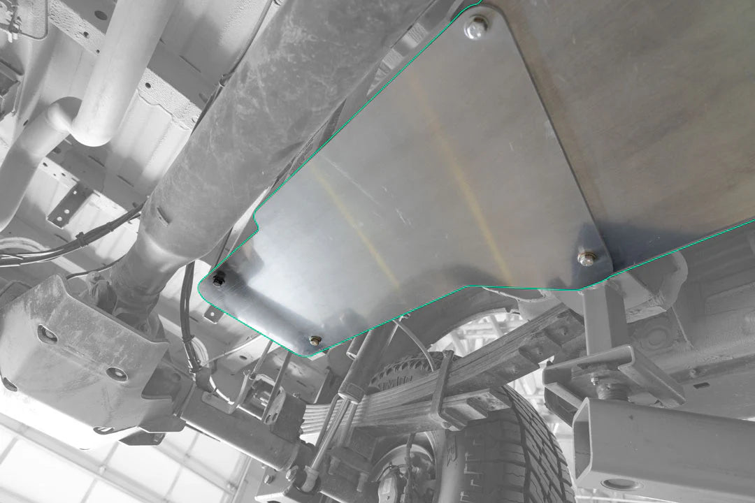 FUEL TANK SKID PLATE, COMPATIBLE WITH OEM TANK- SPRINTER 4X4 AND AWD, 19-UP